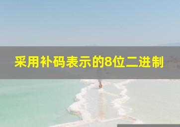 采用补码表示的8位二进制