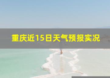 重庆近15日天气预报实况