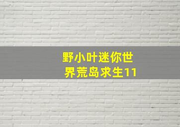 野小叶迷你世界荒岛求生11