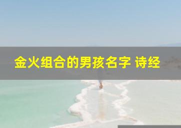 金火组合的男孩名字 诗经