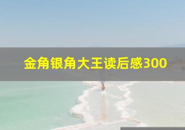 金角银角大王读后感300