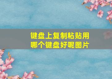 键盘上复制粘贴用哪个键盘好呢图片