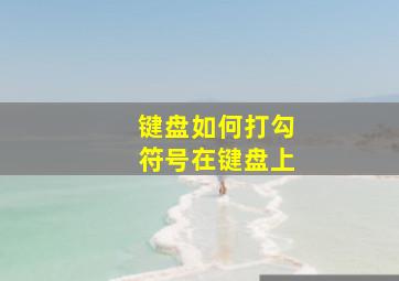 键盘如何打勾符号在键盘上