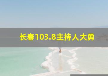 长春103.8主持人大勇