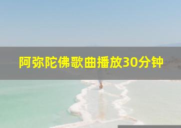 阿弥陀佛歌曲播放30分钟