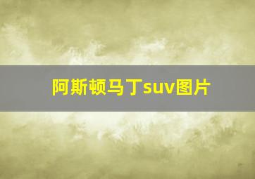 阿斯顿马丁suv图片