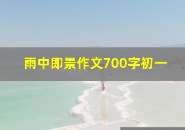 雨中即景作文700字初一