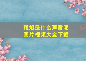 鞭炮是什么声音呢图片视频大全下载