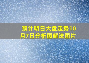 预计明日大盘走势10月7日分析图解法图片