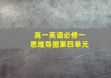 高一英语必修一思维导图第四单元