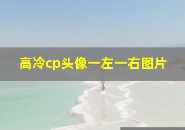 高冷cp头像一左一右图片