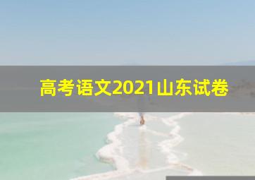 高考语文2021山东试卷