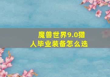 魔兽世界9.0猎人毕业装备怎么选