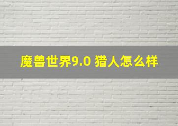 魔兽世界9.0 猎人怎么样