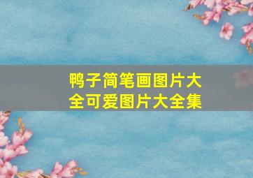 鸭子简笔画图片大全可爱图片大全集