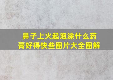 鼻子上火起泡涂什么药膏好得快些图片大全图解