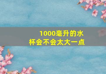 1000毫升的水杯会不会太大一点