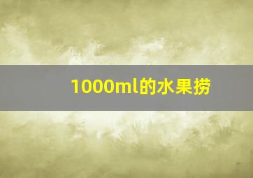 1000ml的水果捞