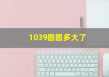 1039圆圆多大了