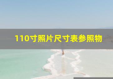 110寸照片尺寸表参照物