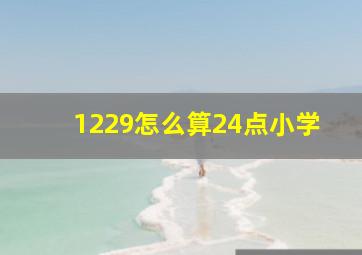 1229怎么算24点小学