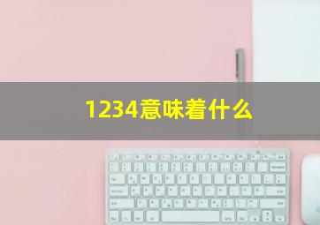 1234意味着什么