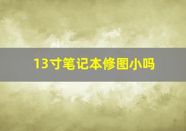 13寸笔记本修图小吗