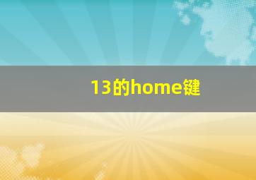 13的home键