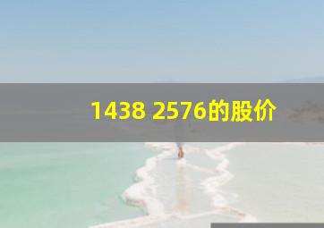 1438+2576的股价