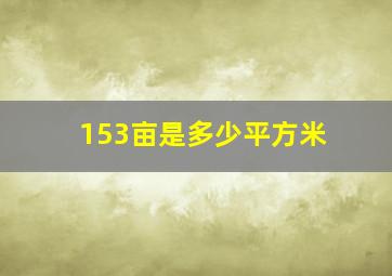 153亩是多少平方米