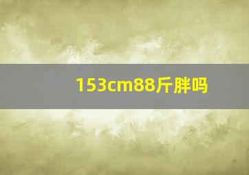 153cm88斤胖吗