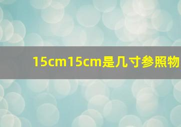 15cm15cm是几寸参照物