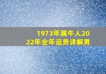 1973年属牛人2022年全年运势详解男