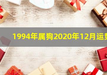 1994年属狗2020年12月运势