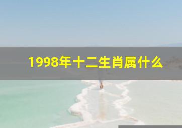 1998年十二生肖属什么