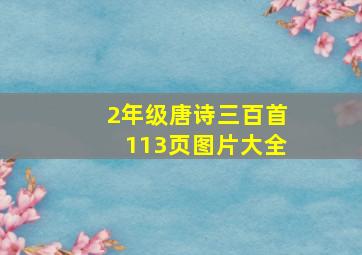 2年级唐诗三百首113页图片大全