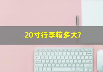 20寸行李箱多大?