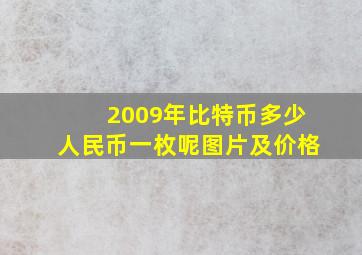 2009年比特币多少人民币一枚呢图片及价格