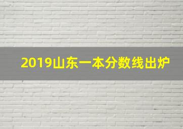 2019山东一本分数线出炉