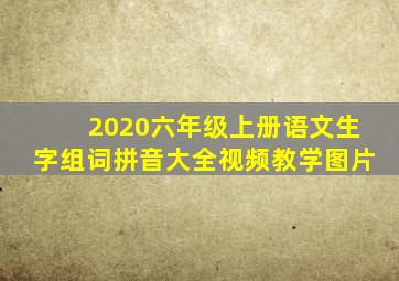 2020六年级上册语文生字组词拼音大全视频教学图片