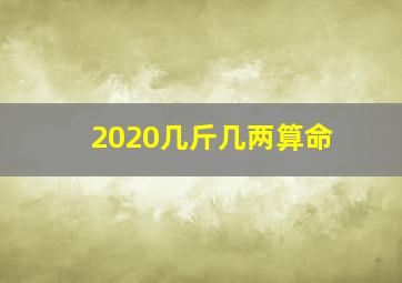 2020几斤几两算命