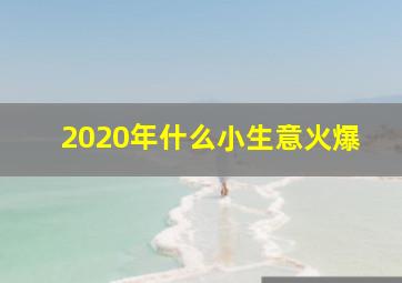 2020年什么小生意火爆