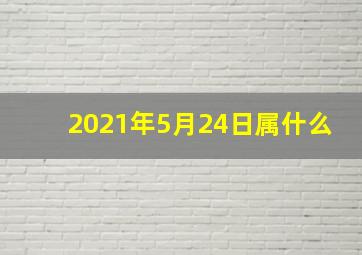 2021年5月24日属什么