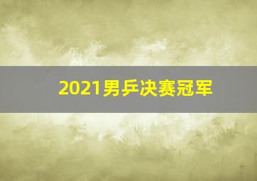 2021男乒决赛冠军