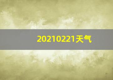 20210221天气