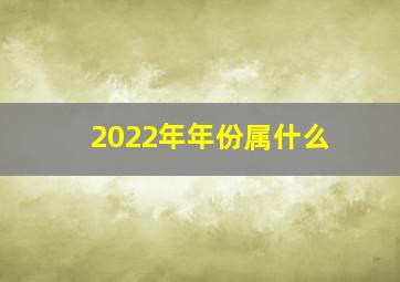 2022年年份属什么