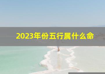 2023年份五行属什么命