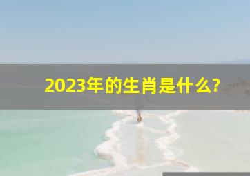 2023年的生肖是什么?