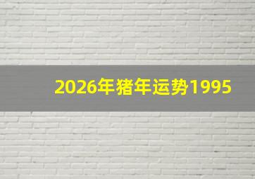 2026年猪年运势1995