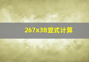 267x38竖式计算